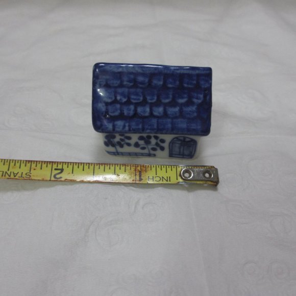 Dog House Miniature Animals Delft Blue Ceramic - Picture 8 of 11